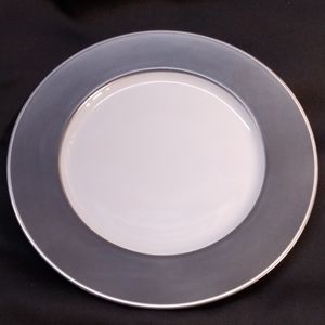 Haviland Color Block Gray Platinum Dinner Plate - 10.75"